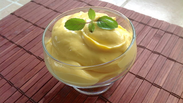 Fat Free Buttermilk Mango Pudding