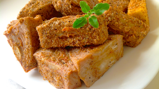 Fried Jackfruit with a Crunchy Whole Spice Crust